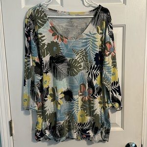 EUC T by Talbots 3/4 Sleeved Shirt 2X